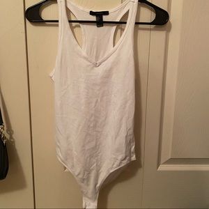 White Sleeveless Bodysuit